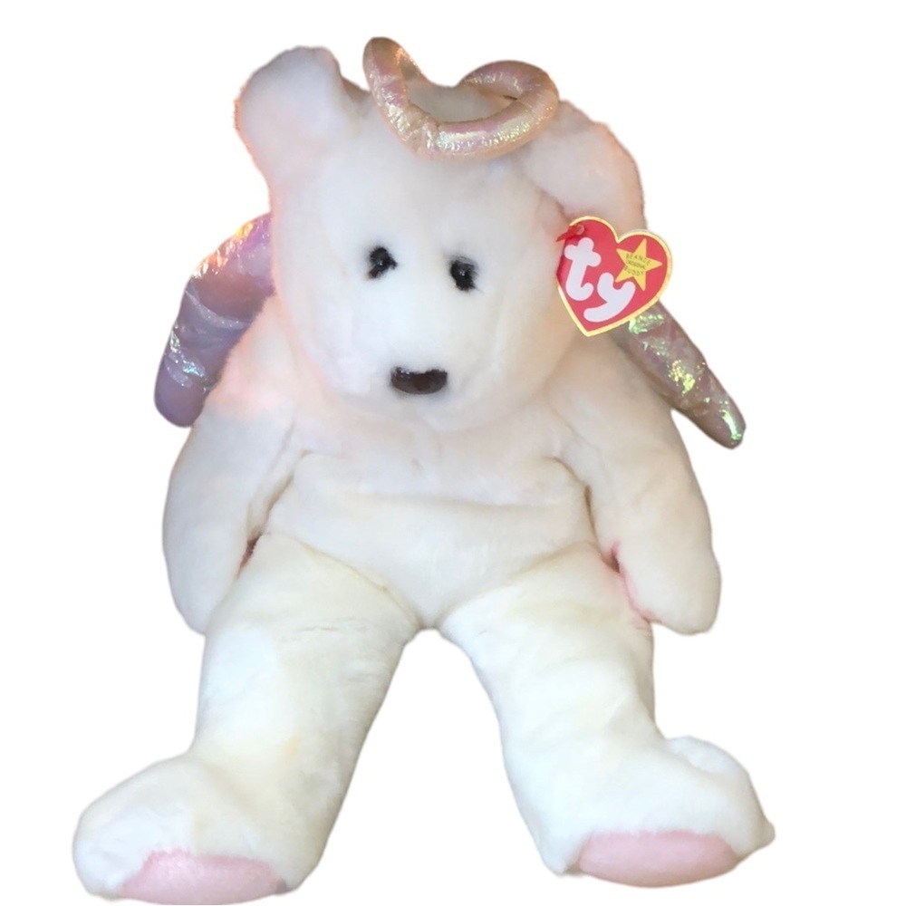 TY Original Beanie Buddy HALO Bear 15” Plush Stuffed Animal Toy 1999 NWT